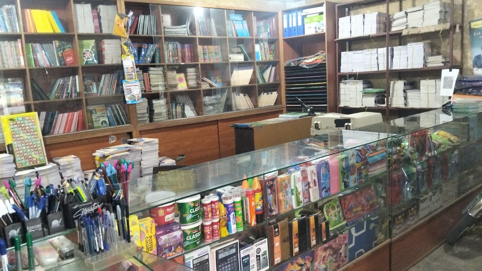Stationary and books etc